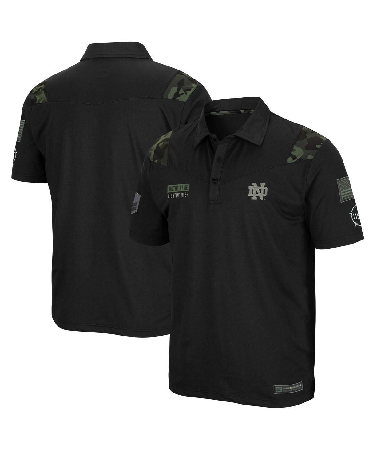 Mens Colosseum Black Notre Dame Fighting Irish Oht Military-Inspired Appreciation Sierra Polo Shirt Product Image