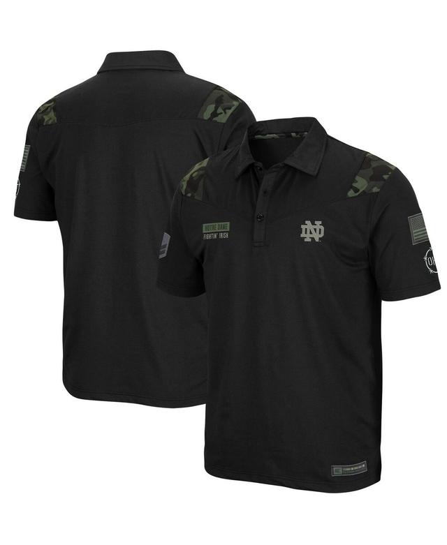 Mens Colosseum Black Notre Dame Fighting Irish Oht Military-Inspired Appreciation Sierra Polo Shirt Product Image