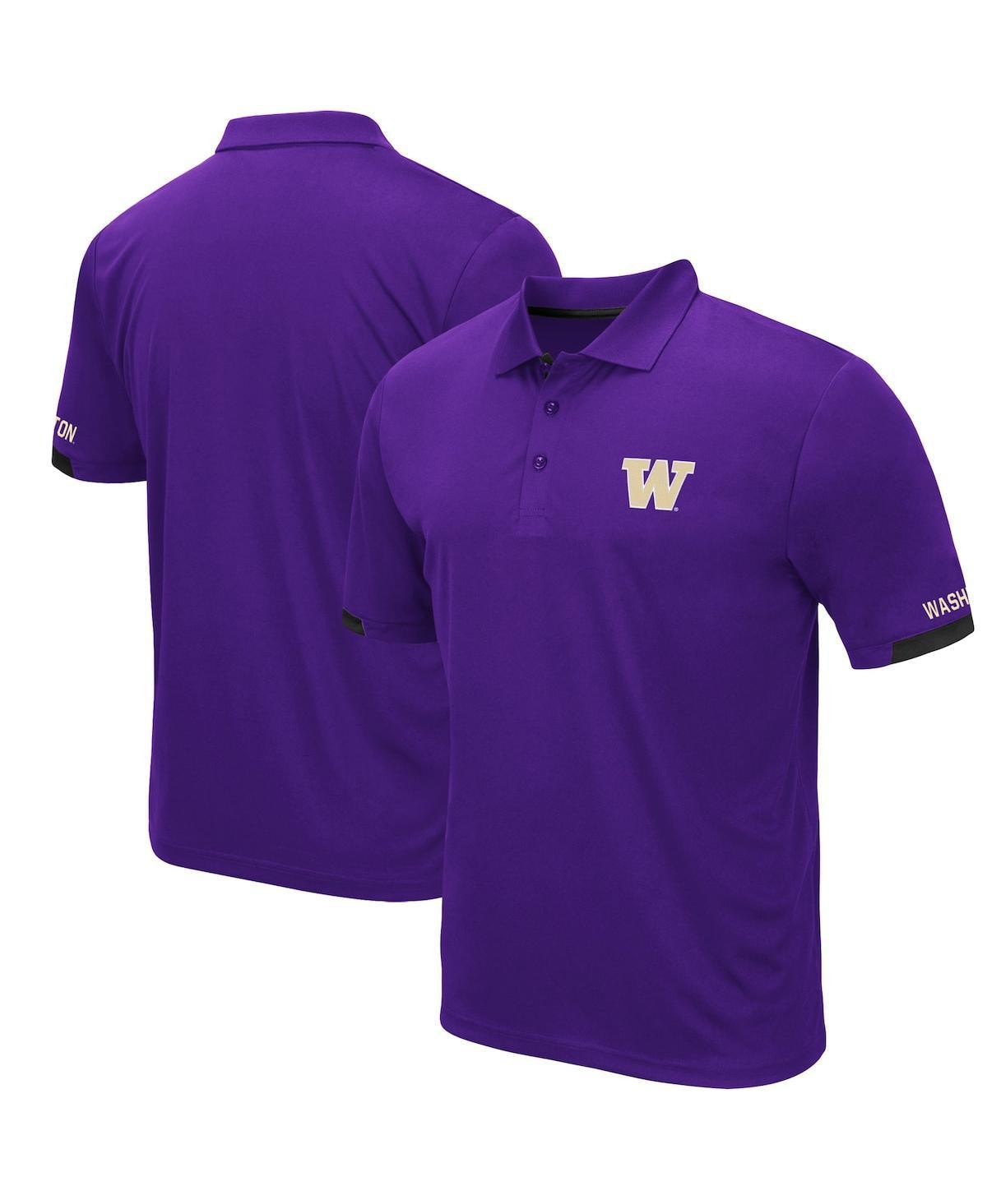 Mens Purple Washington Huskies Logo Santry Polo Shirt Product Image