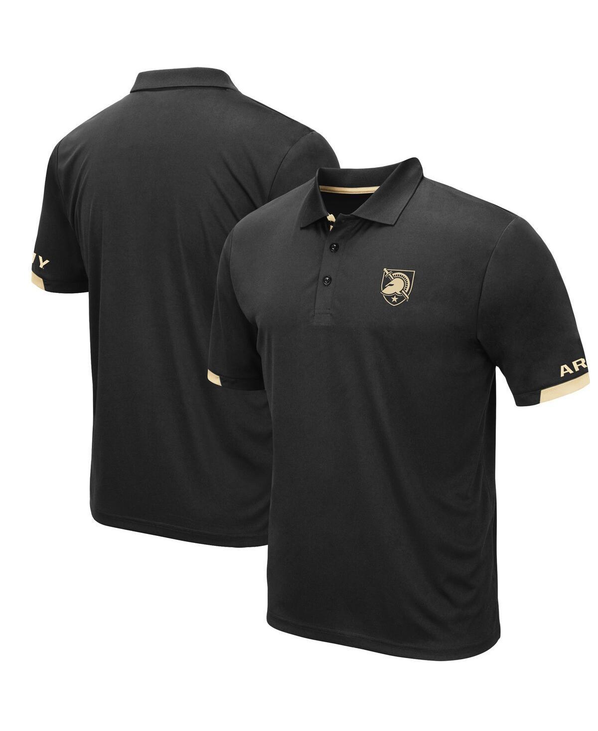 Mens Colosseum Black Army Black Knights Santry Lightweight Polo Product Image