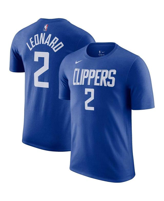 Mens Nike Kawhi Leonard Royal La Clippers Icon 2022/23 Name and Number Performance T-shirt Product Image