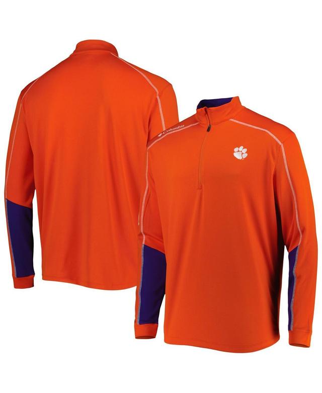 Mens Columbia Orange Clemson Tigers Shotgun 2.0 Omni-Wick Quarter-Zip Jacket Product Image