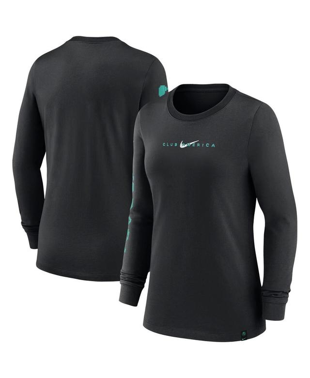 Womens Nike Black Club America Voice Long Sleeve T-Shirt Product Image