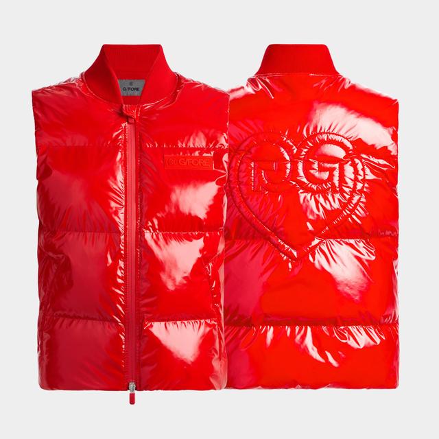 LIMITED EDITION HEART G'S COATED NYLON QUILTED PUFFER VEST Product Image