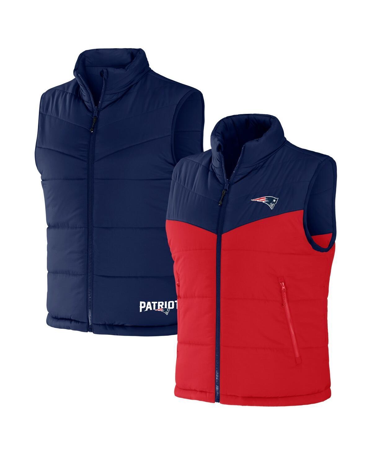 Mens NFL x Darius Rucker Collection by Fanatics New England Patriots Colorblocked Full-Zip Vest Blue Product Image