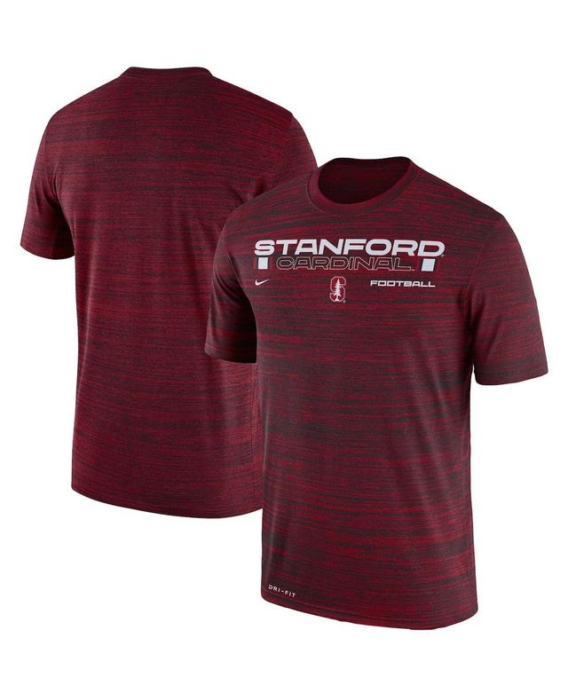 Mens Nike Cardinal Stanford Cardinal Velocity Legend Dri-Fit Performance T-Shirt STF Red Product Image