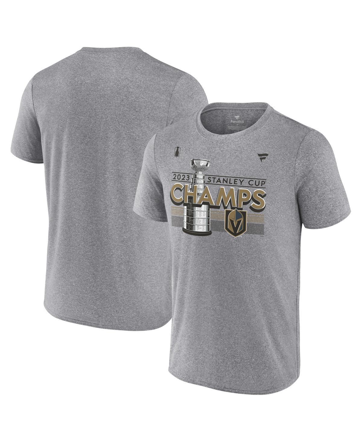 Mens Fanatics Heather Gray Vegas Golden Knights 2023 Stanley Cup Champions Locker Room Big and Tall T-shirt Product Image