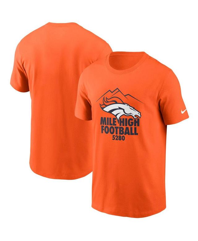 Mens Nike Orange Denver Broncos Hometown Collection 5280 T-shirt Product Image