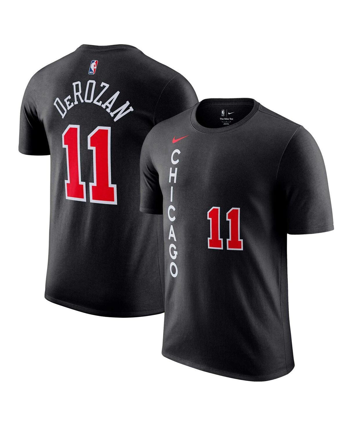 Mens Nike DeMar DeRozan Black Chicago Bulls 2023/24 City Edition Name and Number T-shirt Product Image