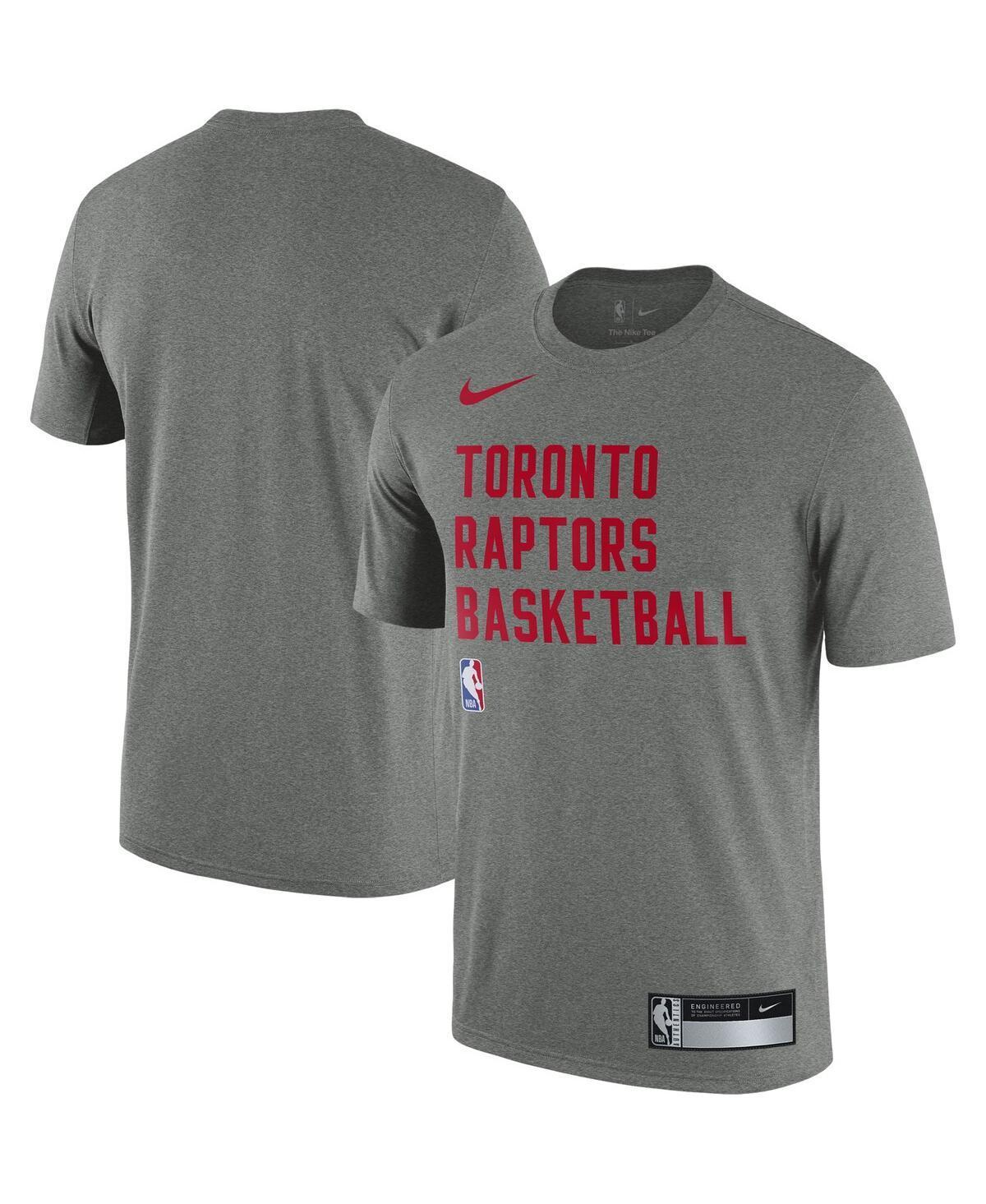 Mens Nike Heather Gray Toronto Raptors 2023/24 Sideline Legend Performance Practice T-shirt Product Image