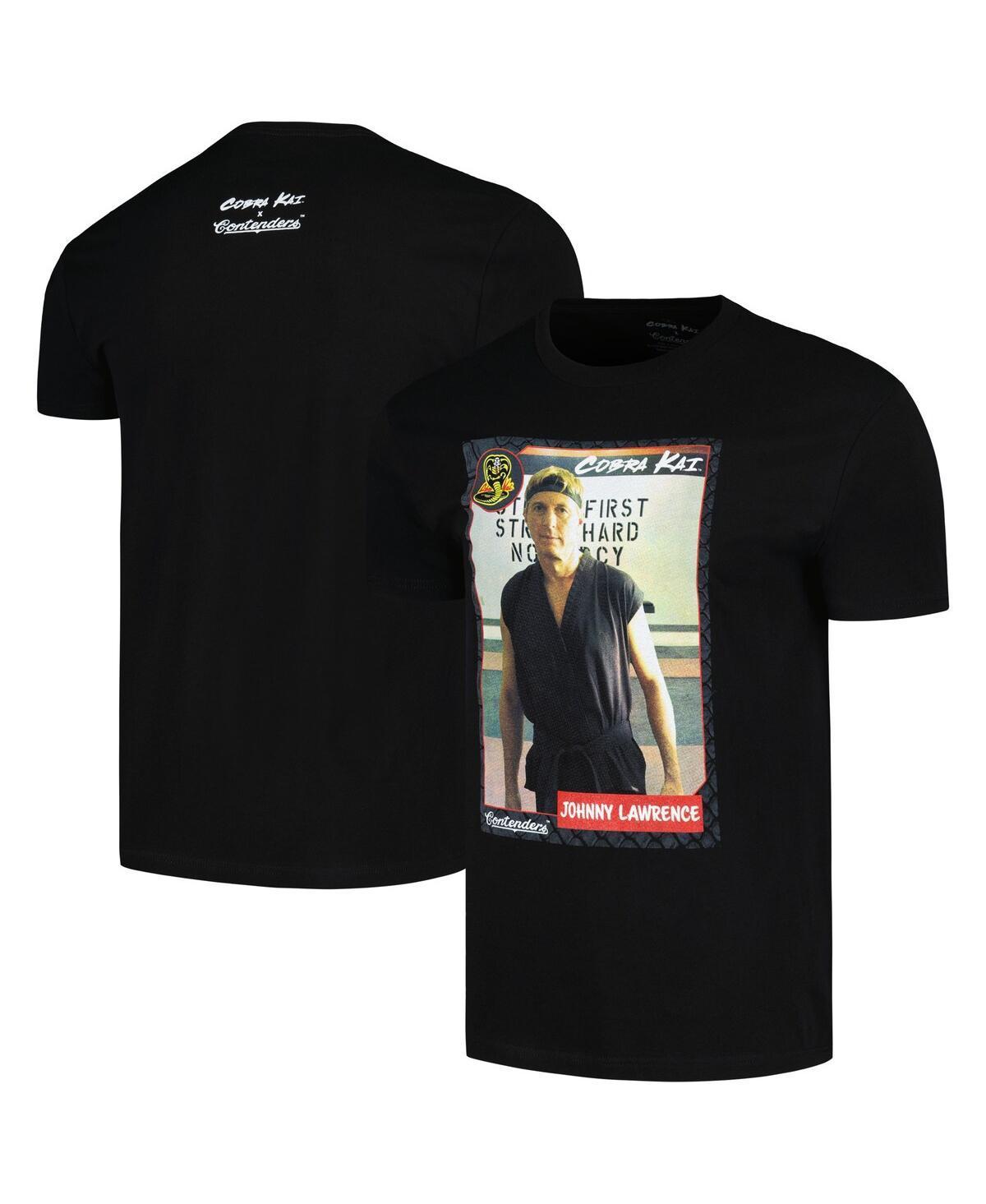 Contenders Clothing Mens Black Cobra Kai Johnny Lawrence Card T-Shirt Product Image