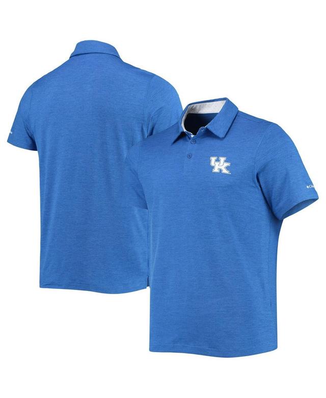 Mens Columbia Royal Kentucky Wildcats Tech Trail Omni-Shade Polo Product Image