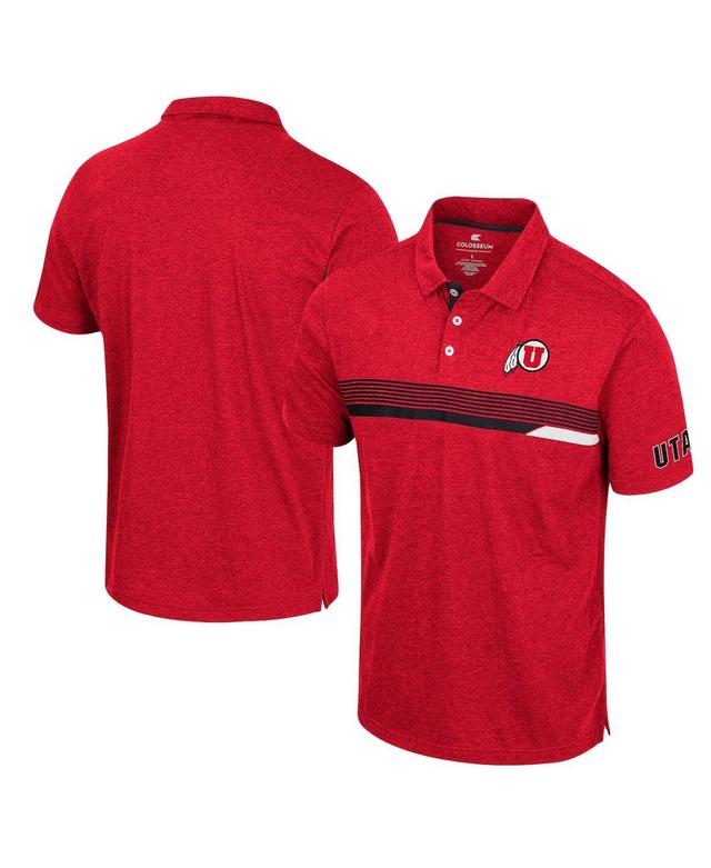 Mens Colosseum Red Utah Utes No Problemo Polo Product Image