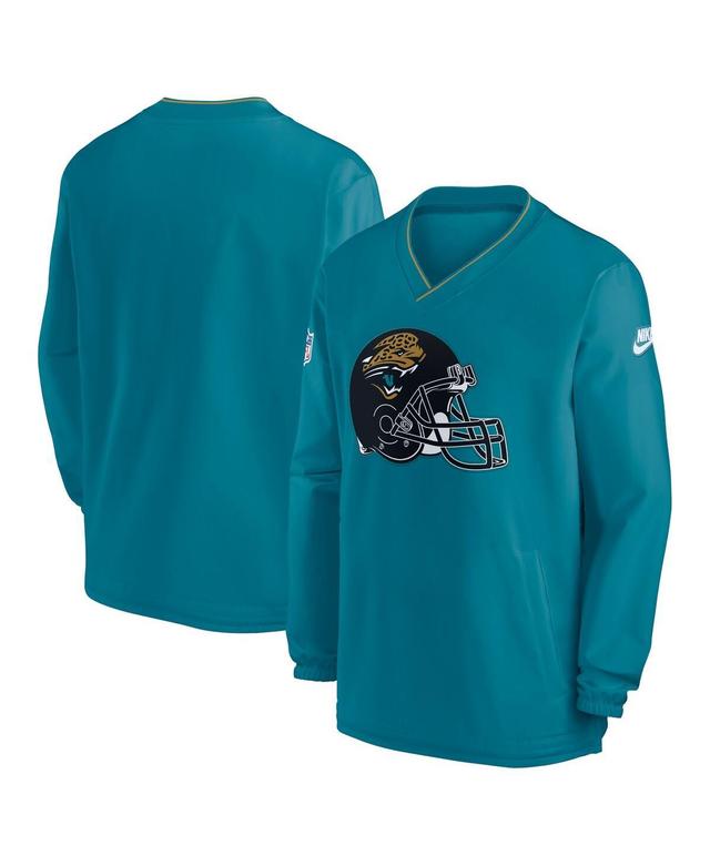 Nike Mens Teal Jacksonville Jaguars Throwback Alternate Logo Pullover Wind Shirt Product Image