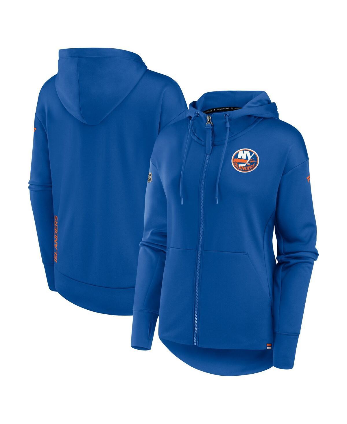 Womens Fanatics Royal New York Islanders Authentic Pro Scuba Full-Zip Hoodie Product Image