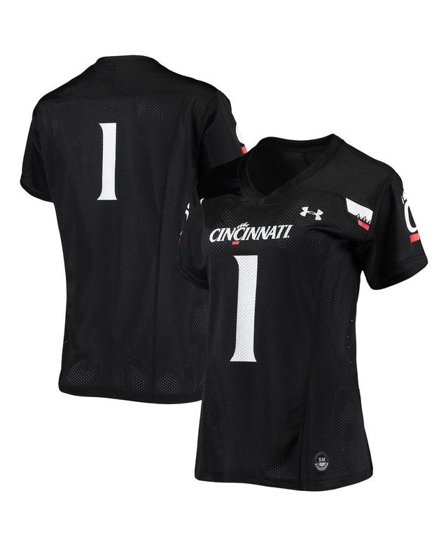 Womens Under Armour #1 Cincinnati Bearcats Finished Replica Football Jersey Product Image