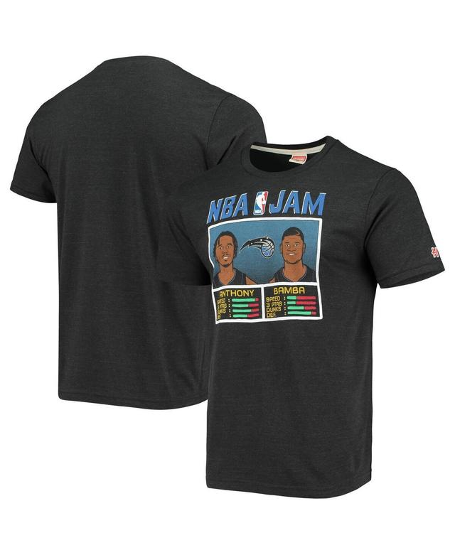 Mens Homage Cole Anthony & Mohamed Bamba Heathered Black Orlando Magic NBA Jam Tri-Blend T-Shirt Product Image