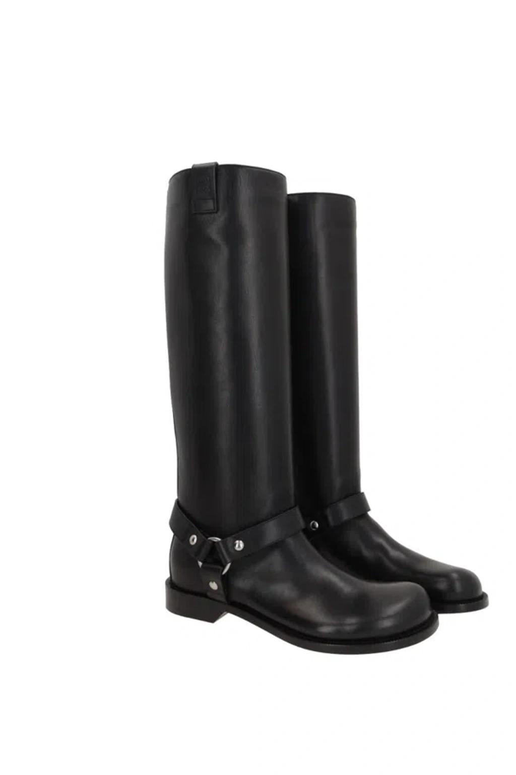 Campo Leather Biker Boots In Black Product Image