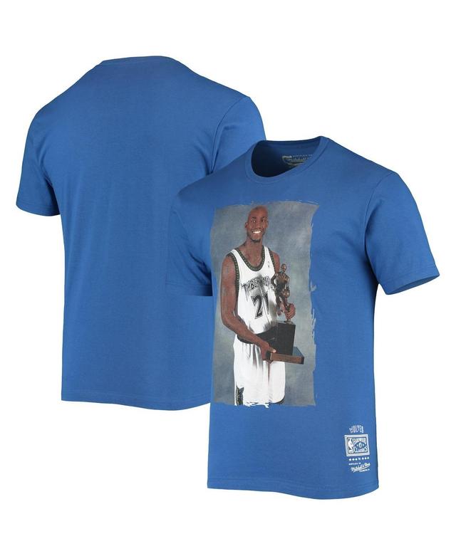 Mens Kevin Garnett Blue Minnesota Timberwolves Hardwood Classics Hall Of Fame Class Of 2020 T-shirt Product Image