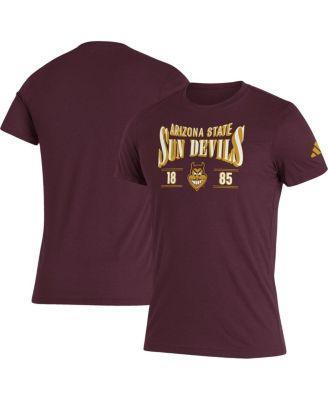 Mens adidas Maroon Arizona State Sun Devils Along The Shadow Tri-Blend T-shirt Product Image