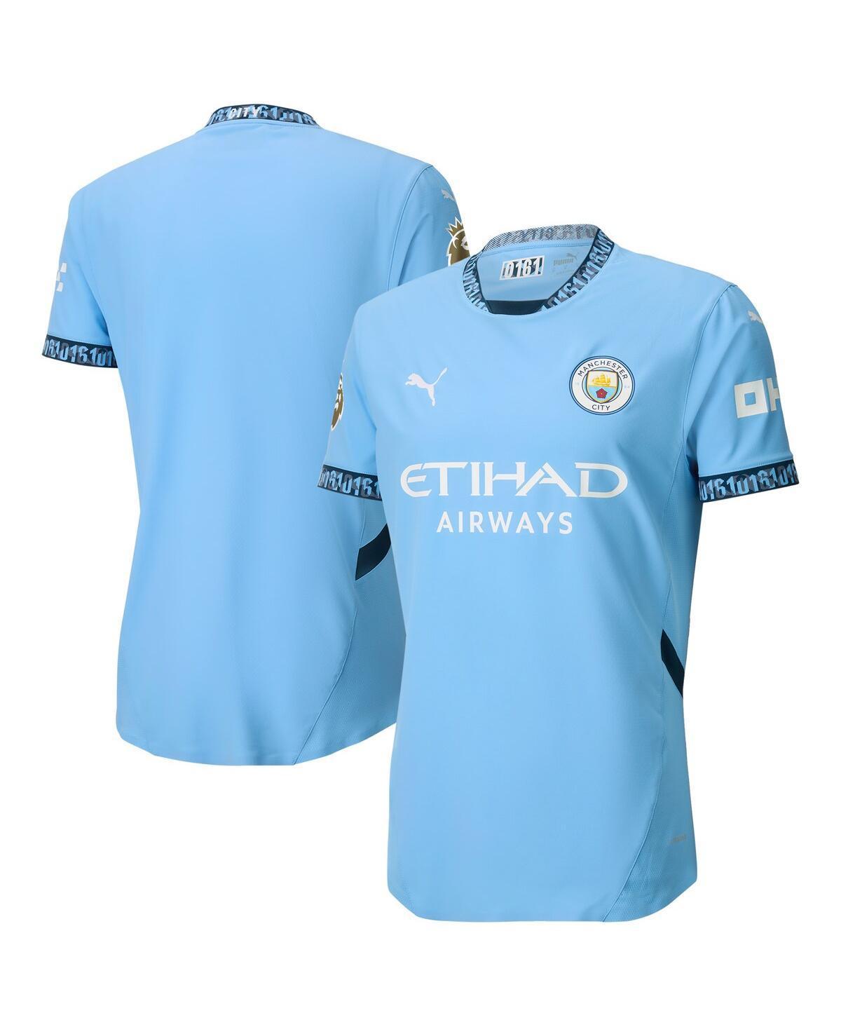 Puma Mens Light Blue Manchester City 2024/25 Home Authentic Jersey - Light Blue Product Image