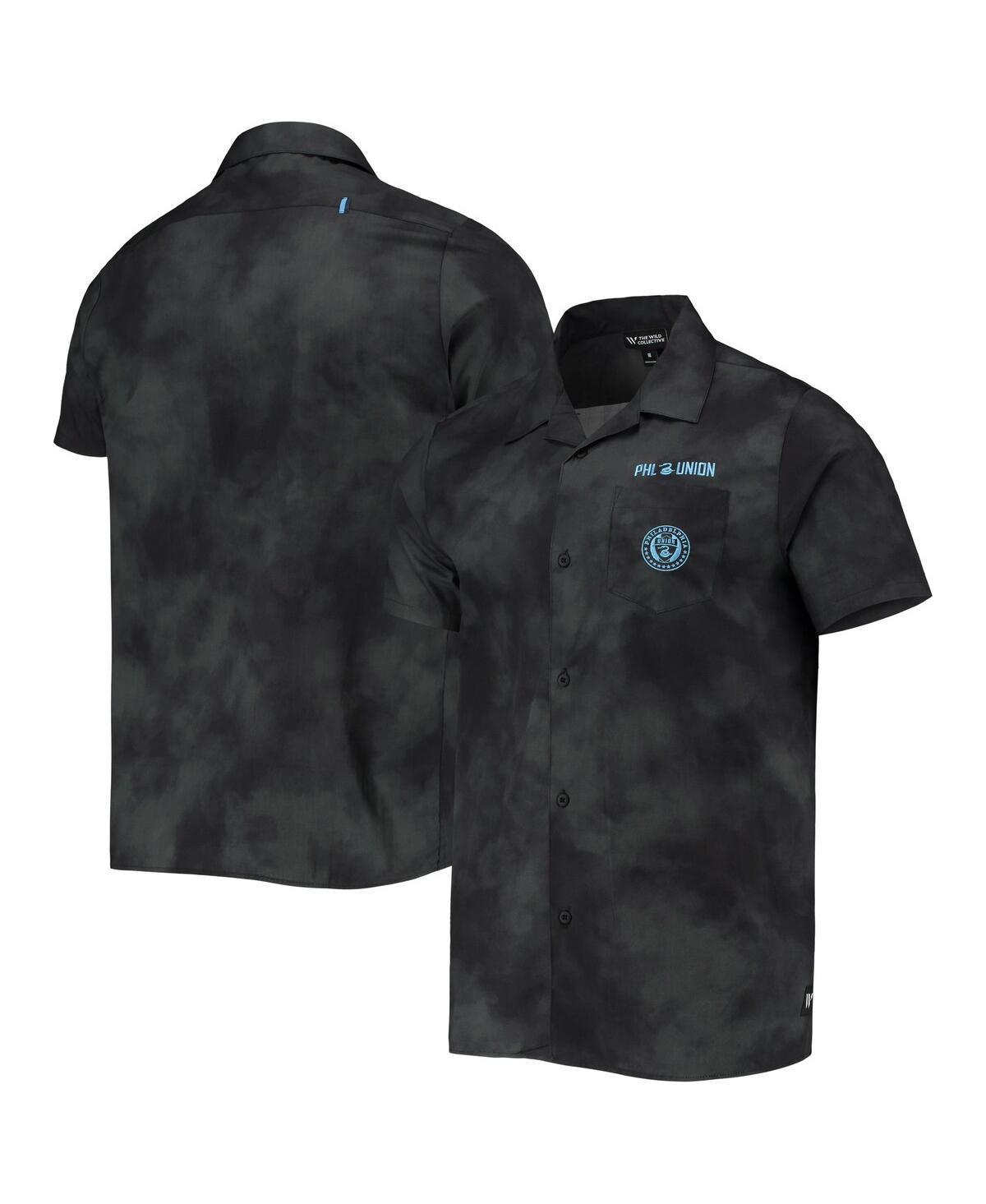 Mens The Wild Collective Black Philadelphia Union Abstract Cloud Button-Up Shirt Product Image