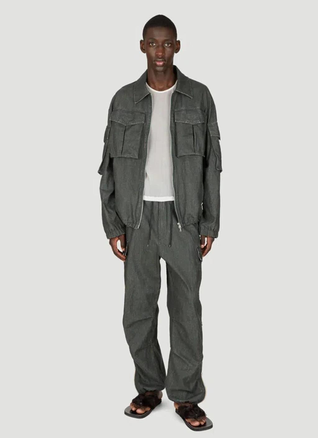 DRIES VAN NOTEN Pants In Gray Product Image