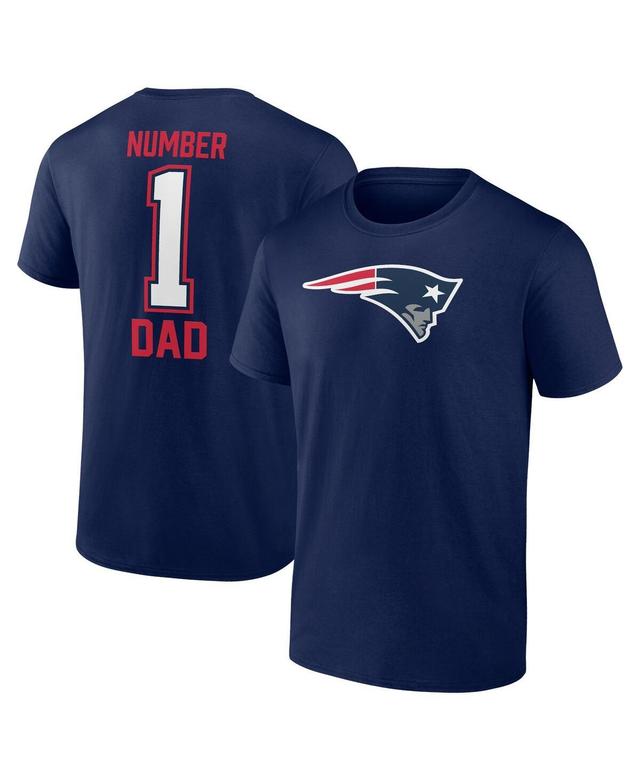 Fanatics Mens Navy New England Patriots 1 Dad T-Shirt Product Image