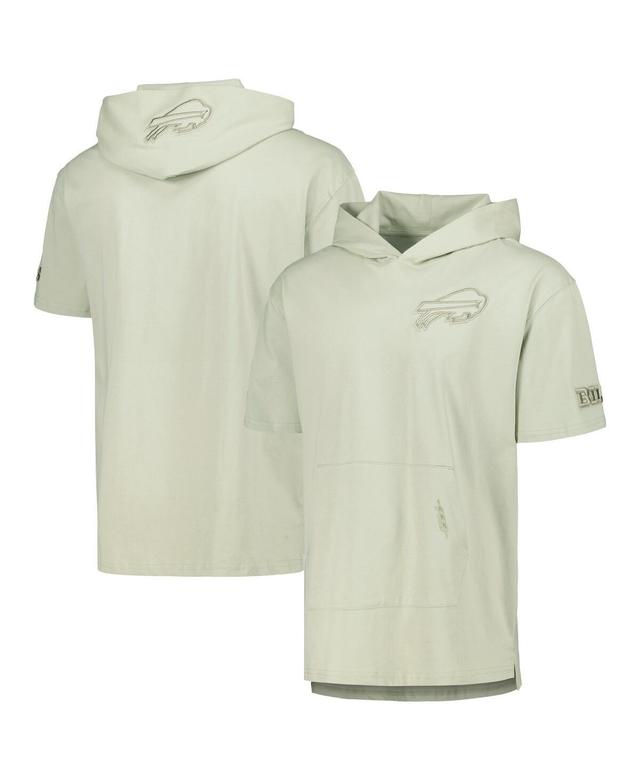 Mens Pro Standard Light Green Buffalo Bills Neutrals Short Sleeve Pullover Hoodie Product Image