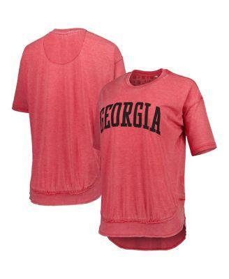 Womens Pressbox Georgia Bulldogs Arch Poncho T-Shirt Product Image