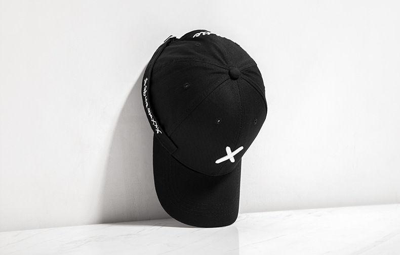 Tie-Accent Embroidered Baseball Cap Product Image