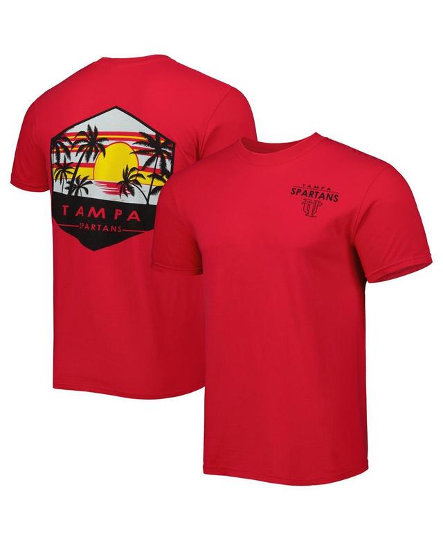 Mens Red University of Tampa Spartans Landscape Shield T-shirt Product Image