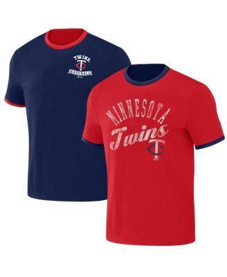 Mens Darius Rucker Collection by Fanatics Navy Minnesota Twins Two-Way Ringer Reversible T-shirt - Navy Product Image