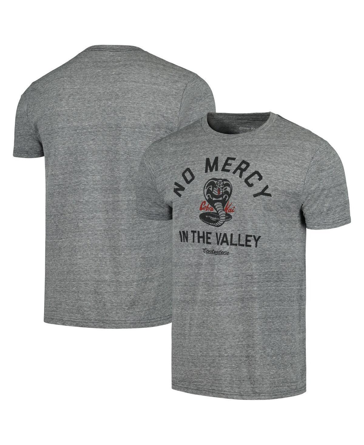 Mens Contenders Clothing Heather Gray Cobra Kai No Mercy In The Valley T-shirt Product Image