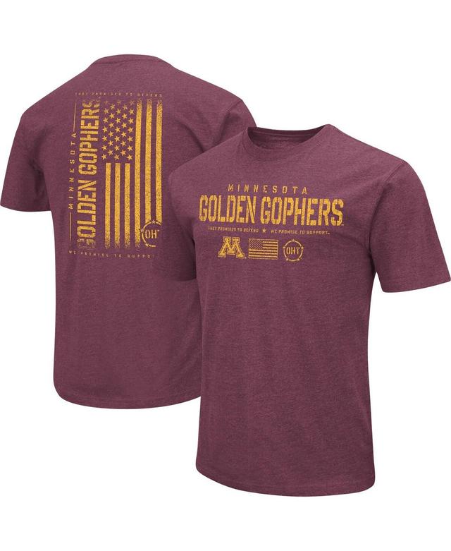 Mens Colosseum Maroon Minnesota Golden Gophers Oht Military-Inspired Appreciation Flag 2.0 T-shirt Product Image