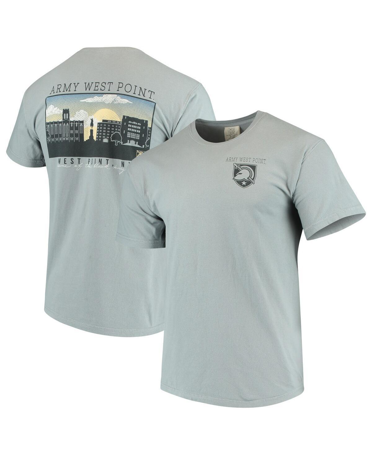 Mens Gray Army Black Knights Team Comfort Colors Campus Scenery T-Shirt Product Image