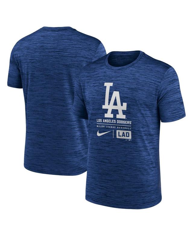 Nike Mens Royal Los Angeles Dodgers Large Logo Velocity T-Shirt Product Image