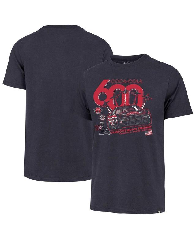 47 Brand Mens Navy Charlotte Motor Speedway Coca Cola 600 Regional Franklin T-Shirt Product Image