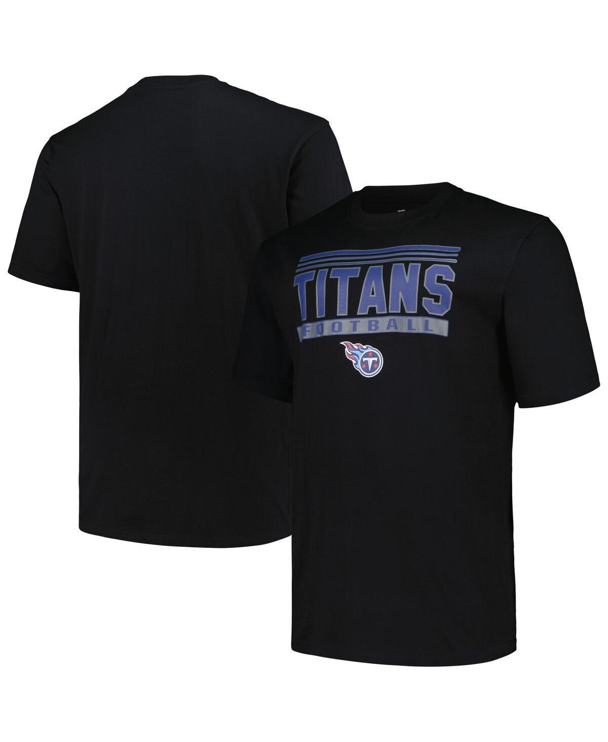 Fanatics Mens Black Tennessee Titans Big Tall Pop T-Shirt Product Image