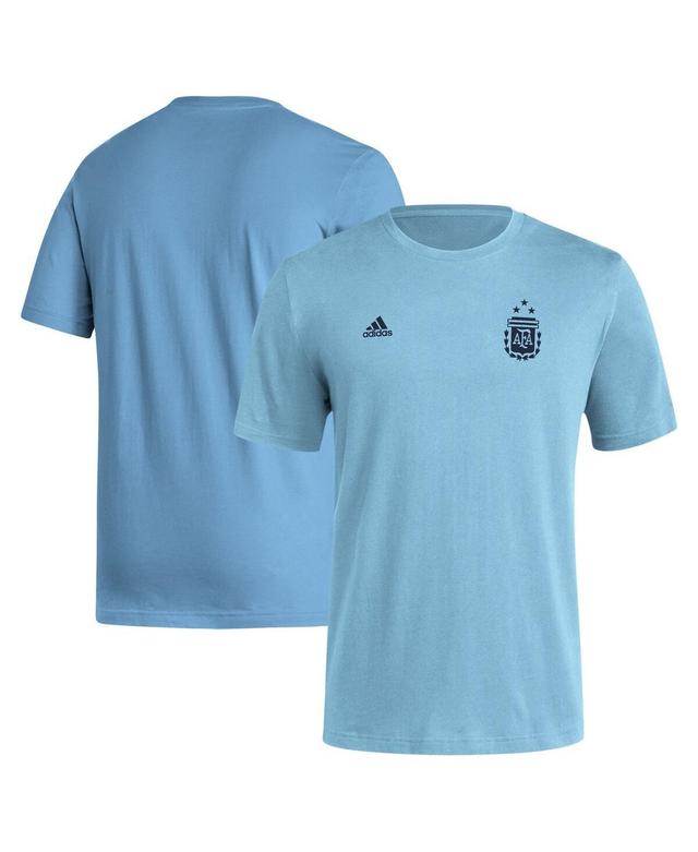 Mens adidas Light Blue Argentina National Team Crest T-shirt Product Image