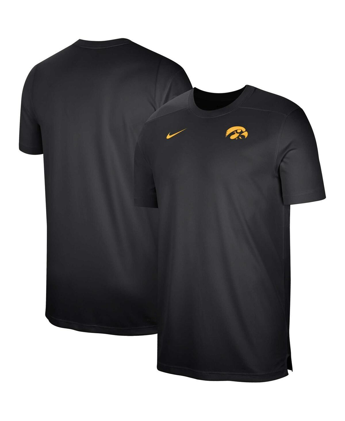 Mens Nike Black Iowa Hawkeyes Sideline Coaches Performance Top Product Image