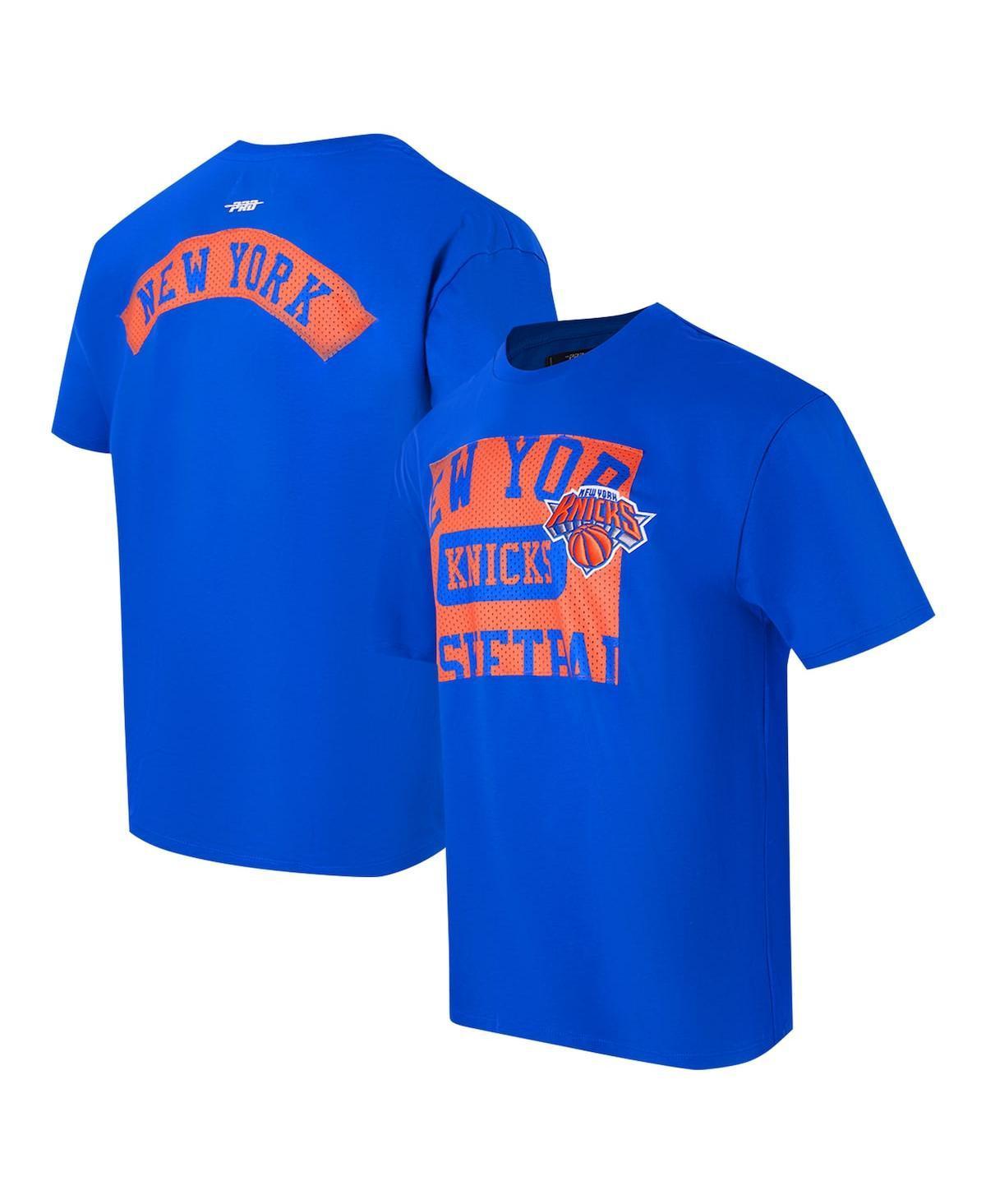 Pro Standard Mens Royal New York Knicks Made to Play Drop Shoulder T-Shirt Product Image