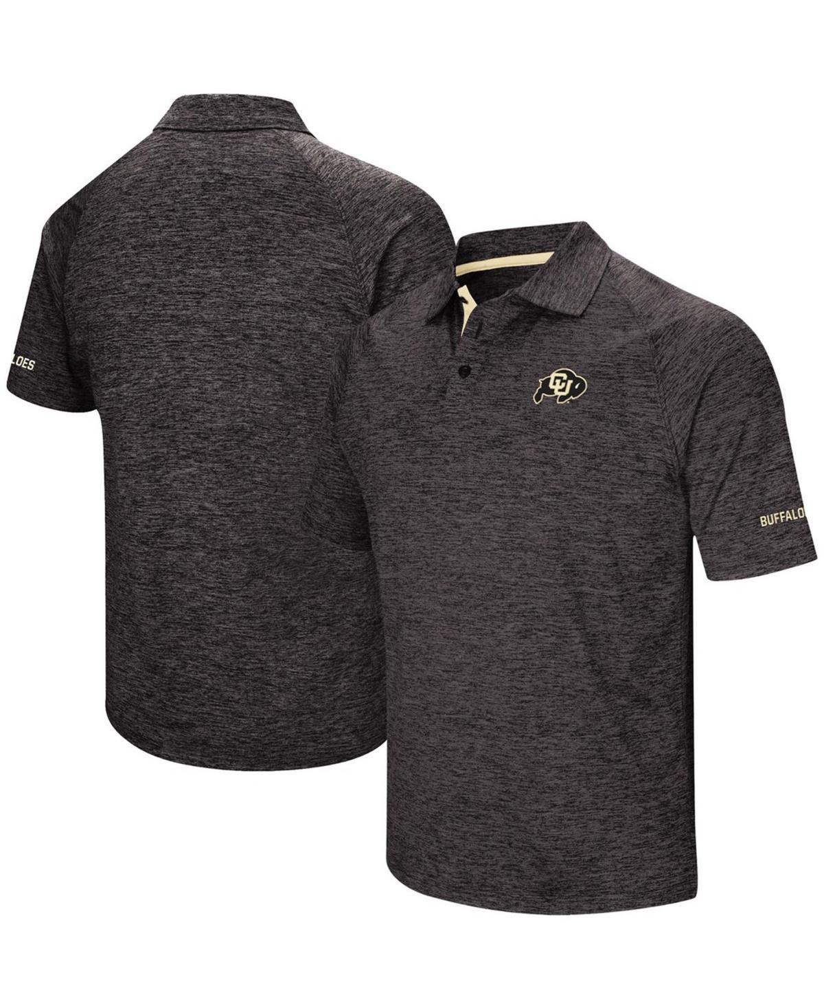 Mens Black Colorado Buffaloes Down Swing Polo Product Image