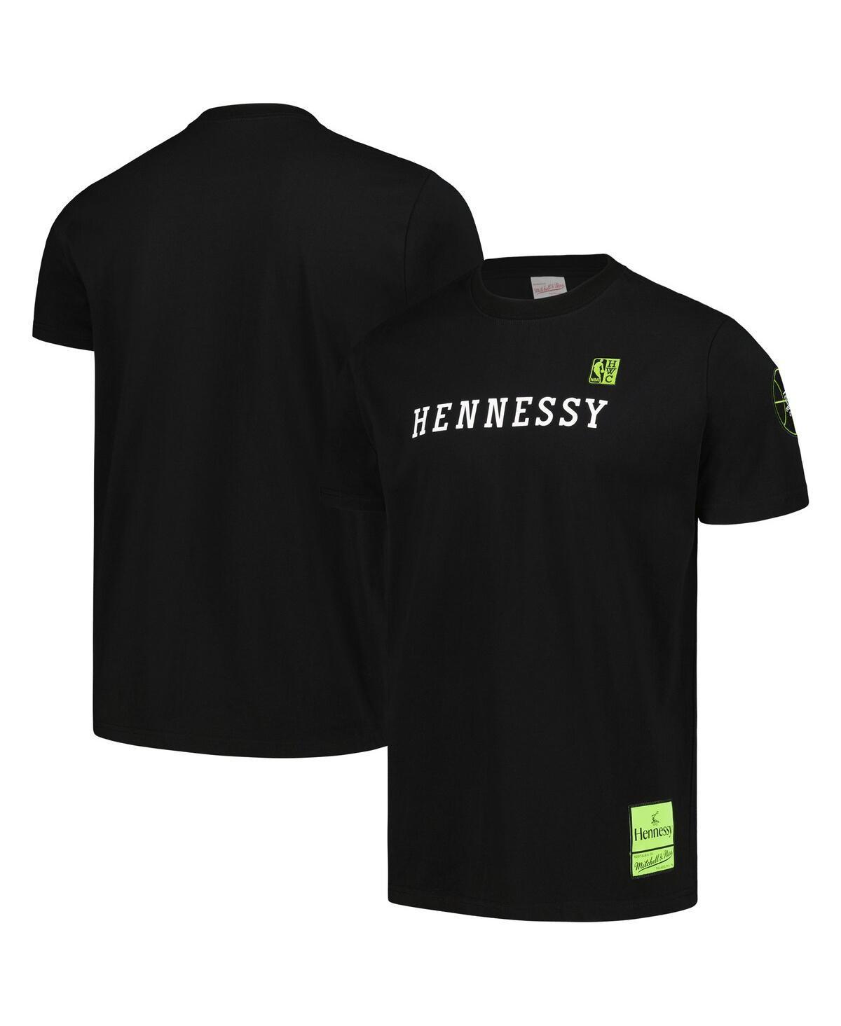 Mitchell Ness Mens Black Nba x Hennessy Hardwood Classics T-Shirt Product Image