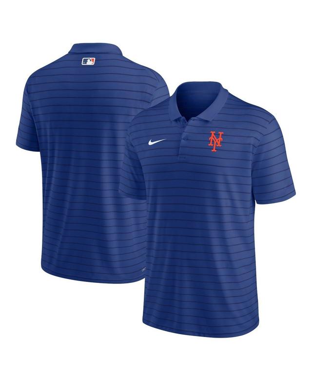 NIKE Men's  Royal New York Mets Authentic Collection Victory Striped Performance Polo Shirt Product Image