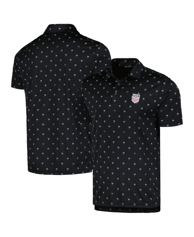 Levelwear Mens Black Usmnt Groove Performance Polo Product Image