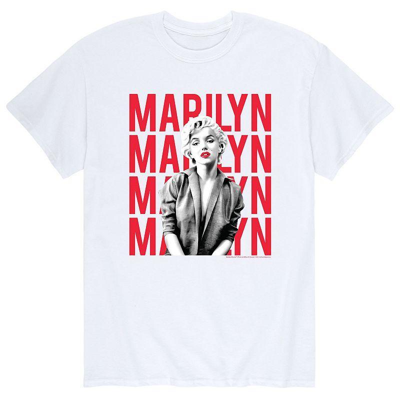 Mens Marilyn Monroe Name Stacked Tee Product Image