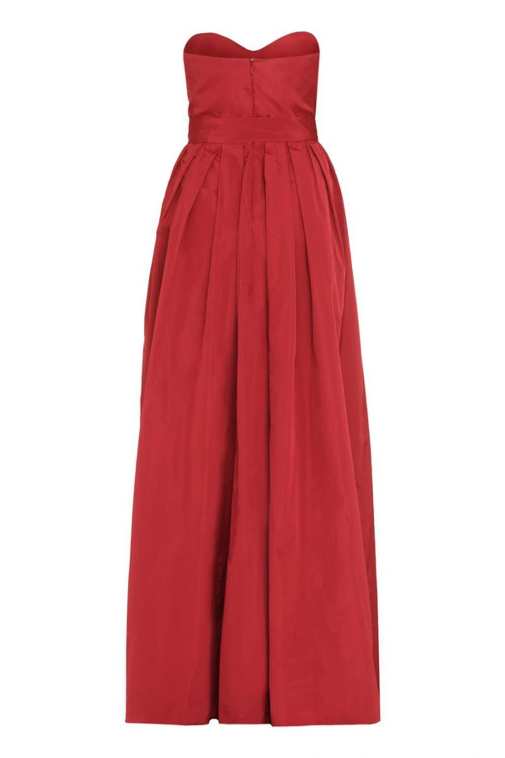 MAX MARA Women's Anzio Corset Dress In Red Product Image