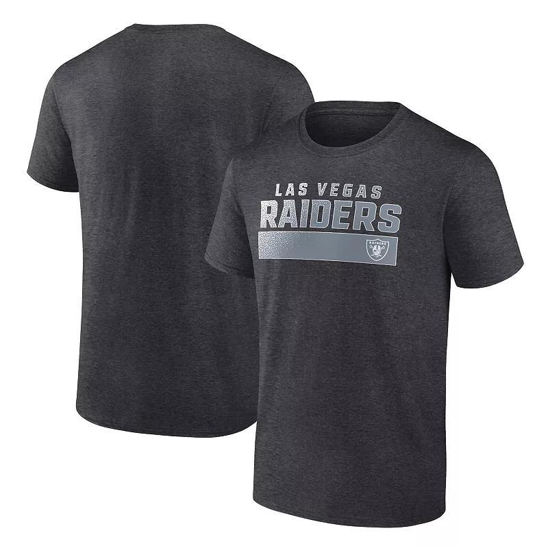 Mens Fanatics Branded Charcoal Las Vegas Raiders T-Shirt Grey Product Image