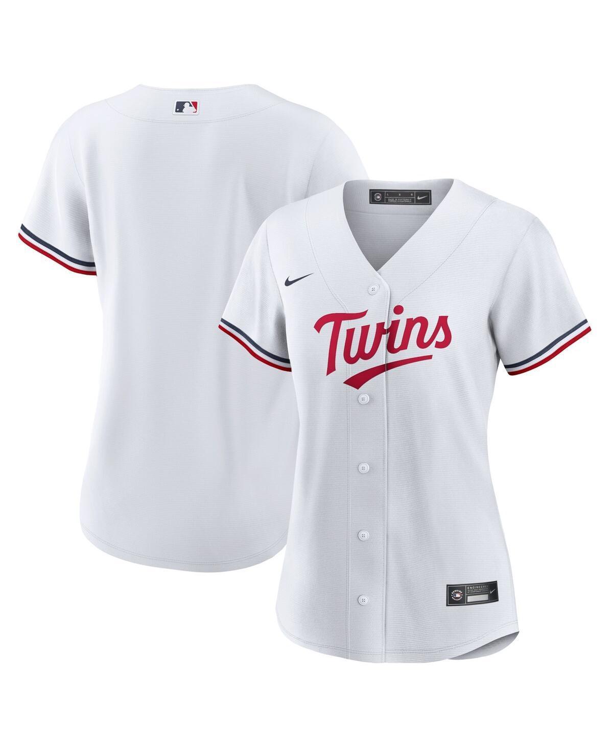 Womens Nike White Minnesota Twins Home Replica Team Logo Jersey - White Product Image